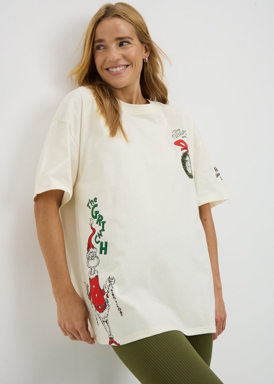 Cream Grinch T Shirt