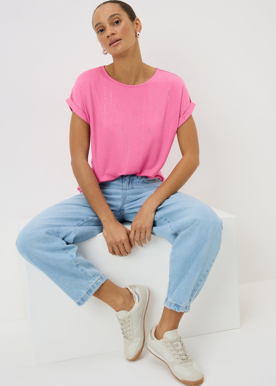 Pink Scatter Drop T-Shirt