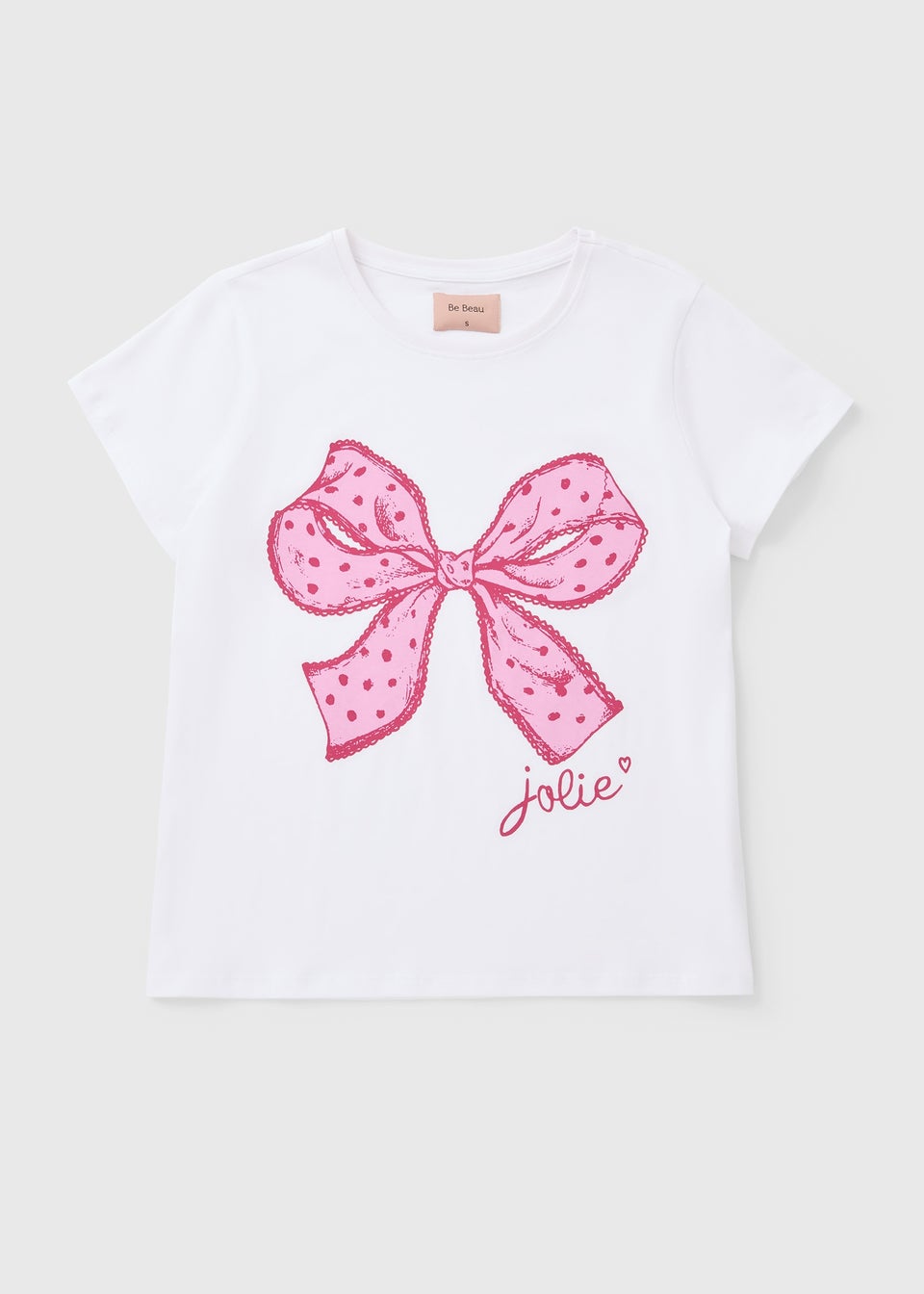 White Bow Pyjama Top