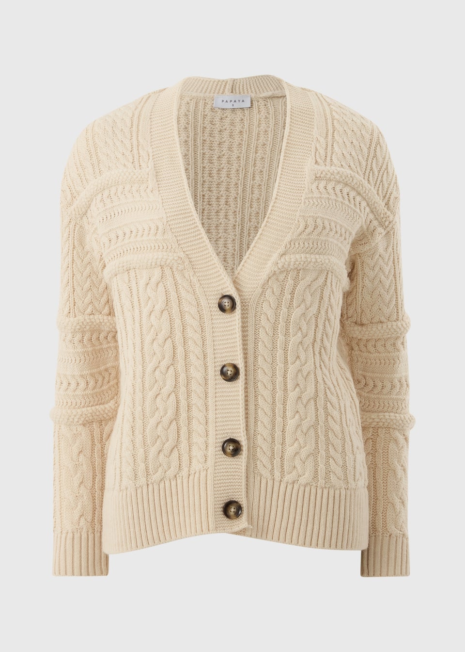 Cream Cable Cardigan