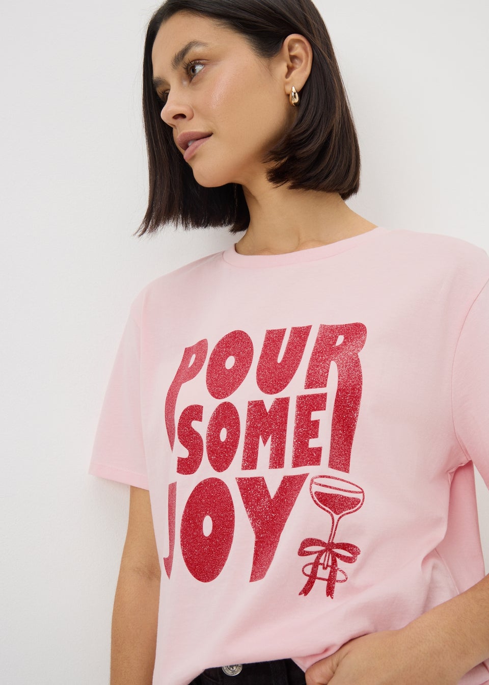 Pink Pour Some Joy T-Shirt