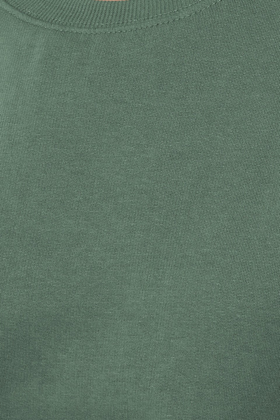Long Tall Sally Khaki Green Crew Neck Sweatshirt