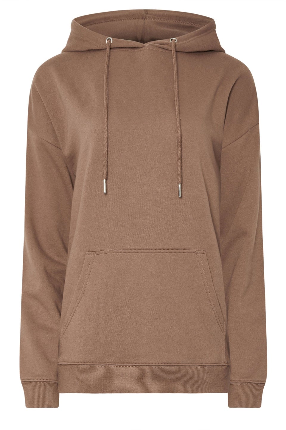 Long Tall Sally Brown Drawstring Hoodie