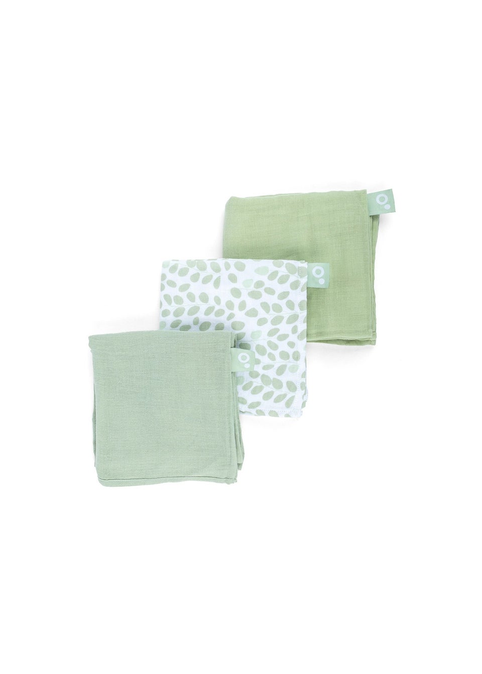 Babymoov Doomoo Green Leaves Lovely Muslin Cloths Set of 3