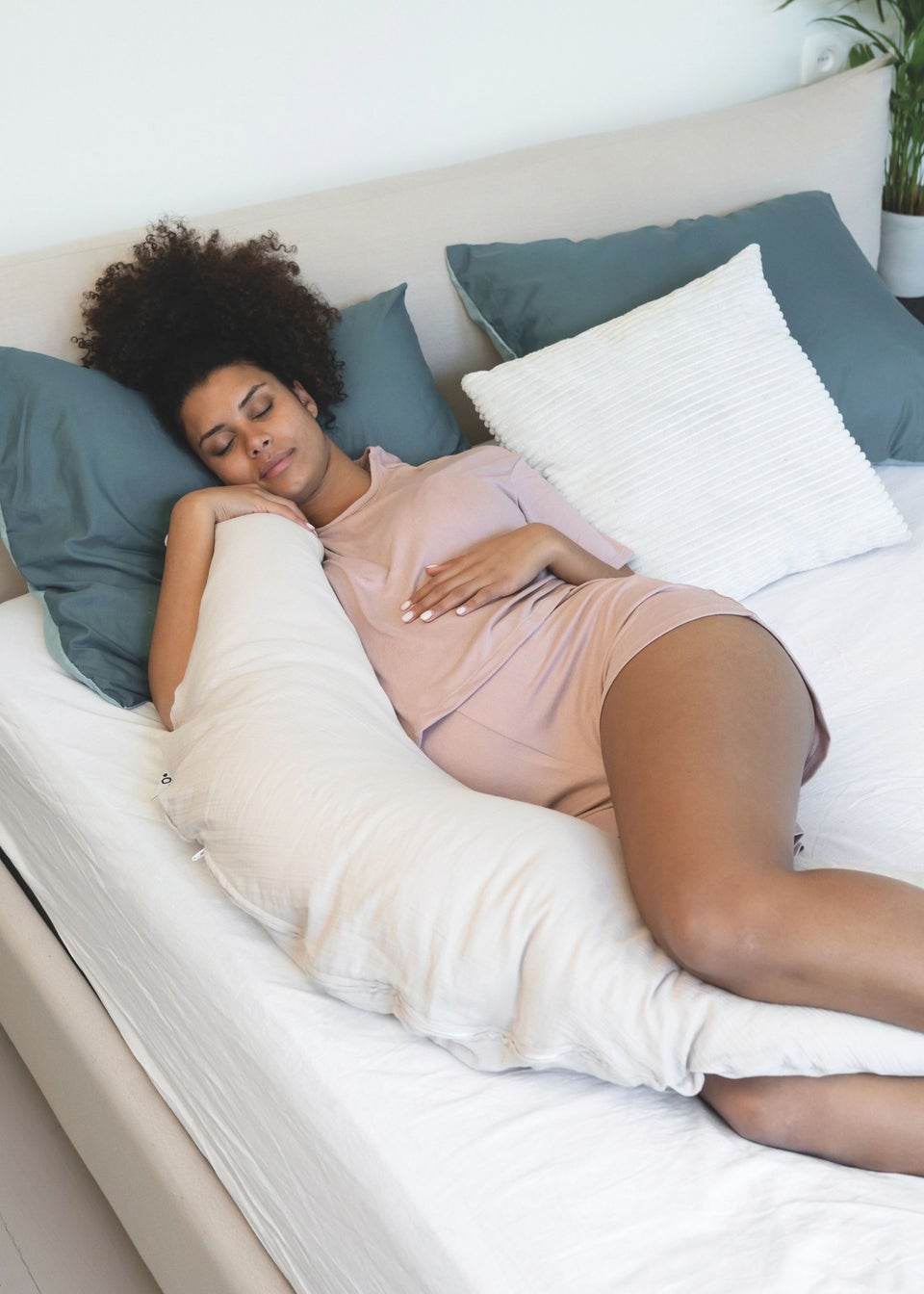 Babymoov Doomoo Almond  Muslin maternity pillow Comfy Big