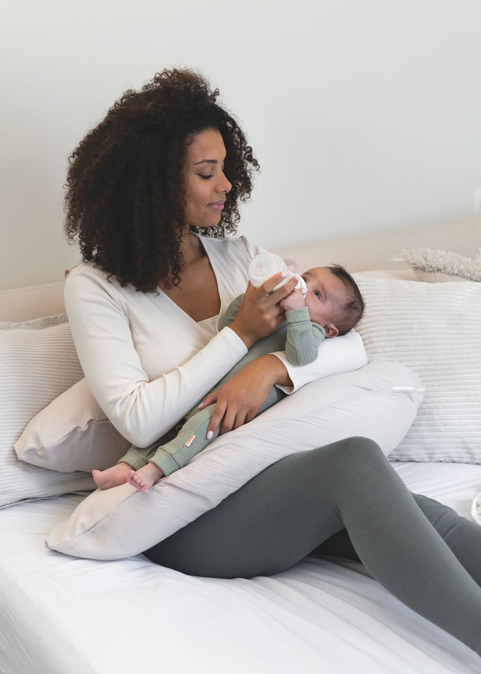 Babymoov Doomoo Almond  Muslin maternity pillow Comfy Big
