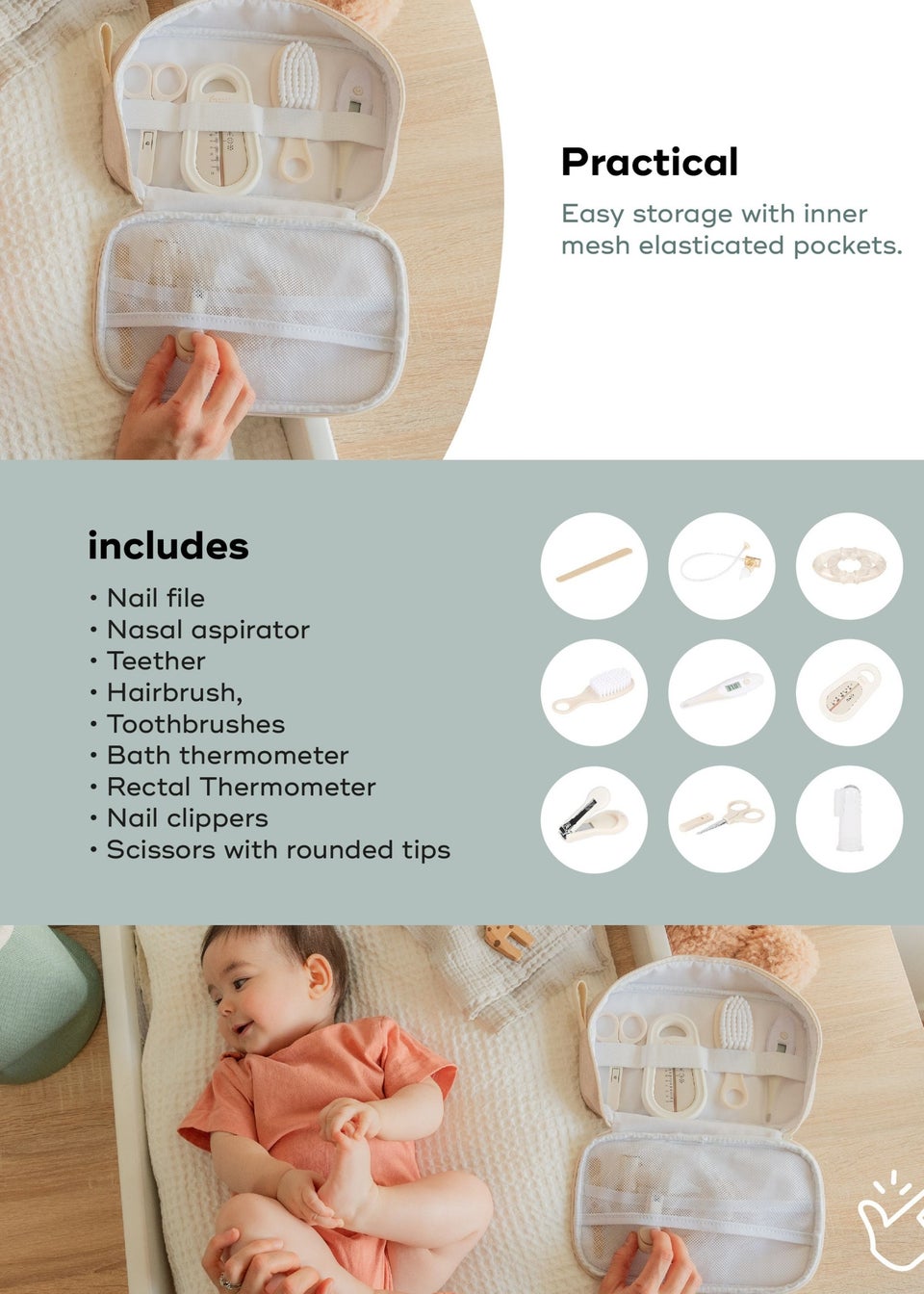 Babymoov Sand Baby Grooming & Health Kit