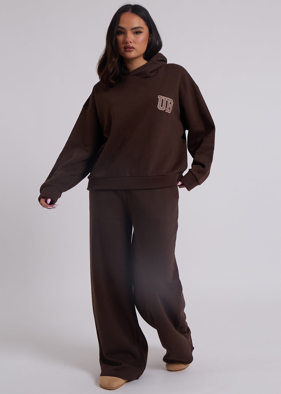 Urban Bliss Brown Oversized Hoodie