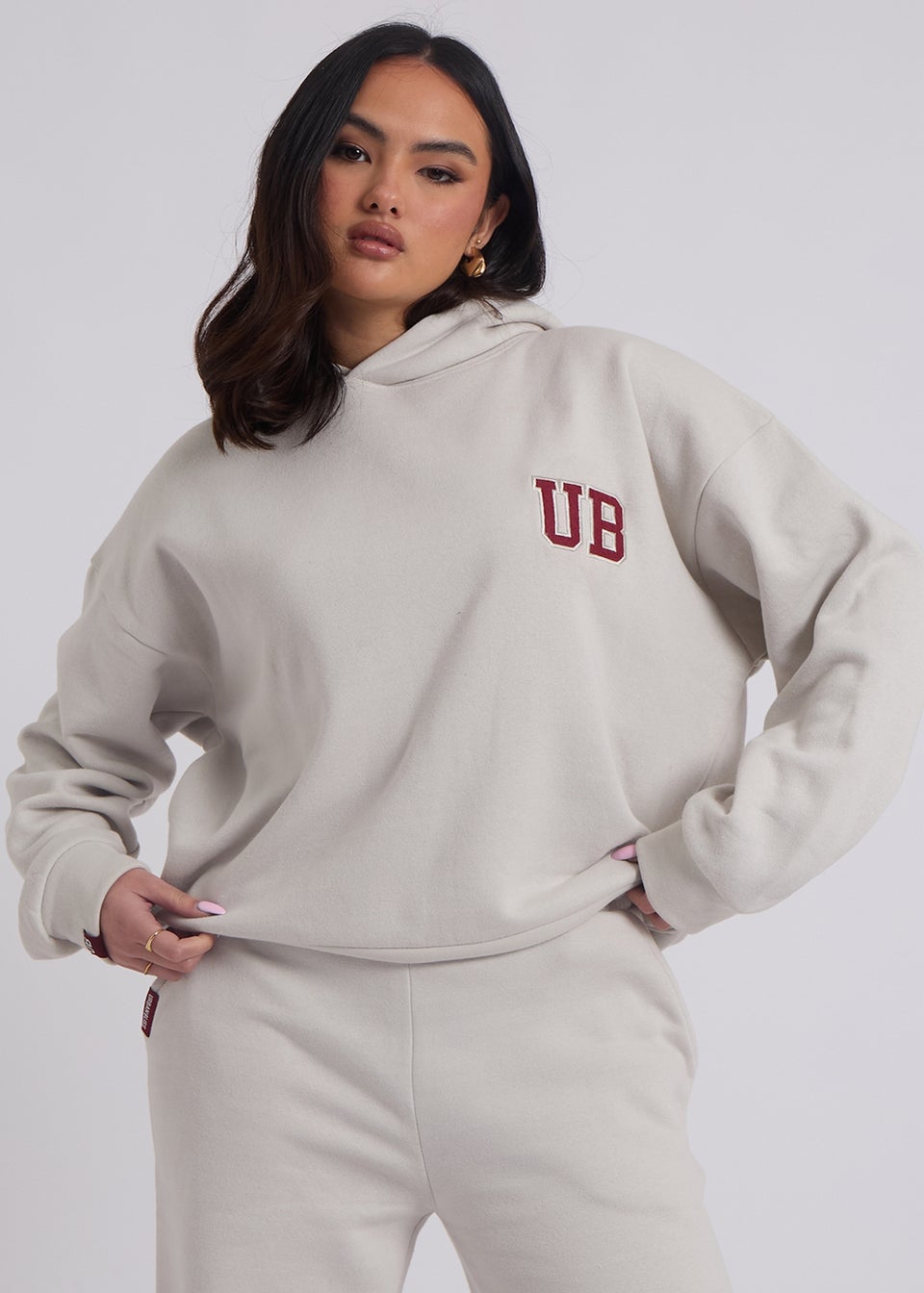 Urban Bliss Grey Oversized Hoodie