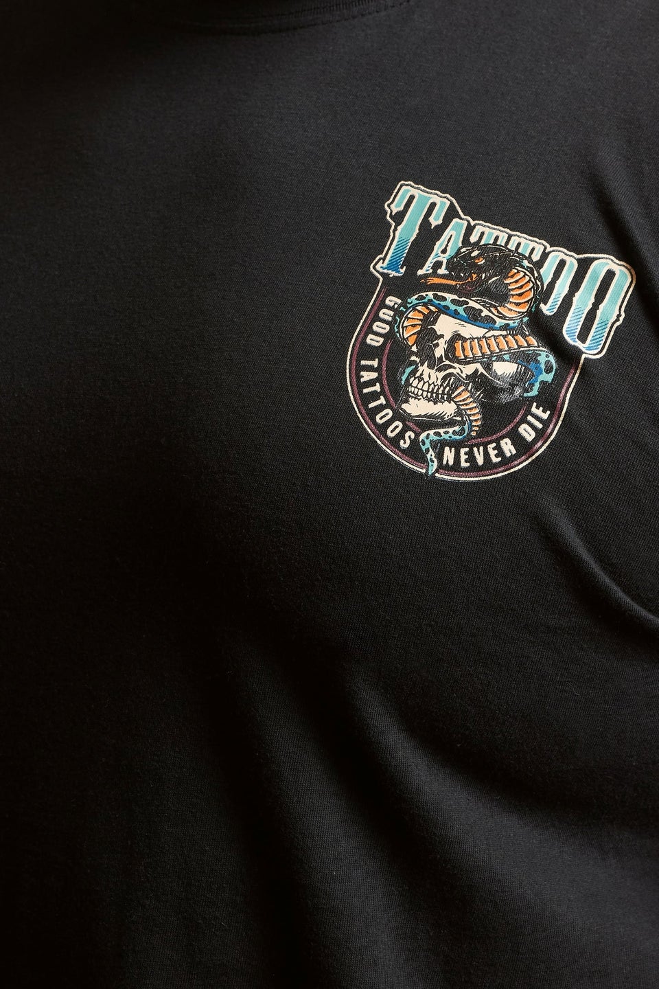 BadRhino Black 'Tattoo Fest' Graphic Print T-Shirt