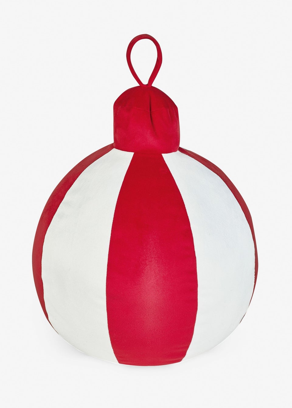 Catherine Lansfield Red Christmas Bauble 3D Shaped Cushion