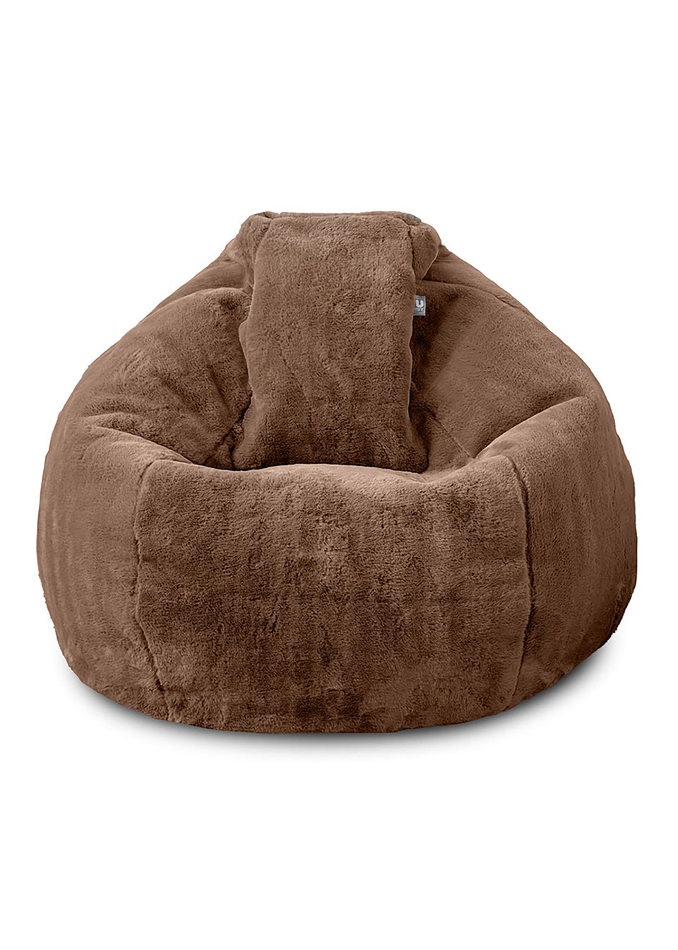 rucomfy Faux Fur Hygge Chocolate Beanbag