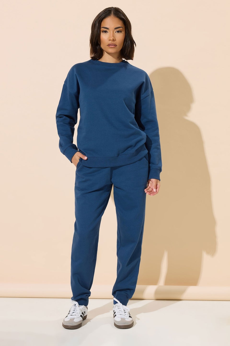 PixieGirl Petite Navy Blue Long Sleeve Sweatshirt