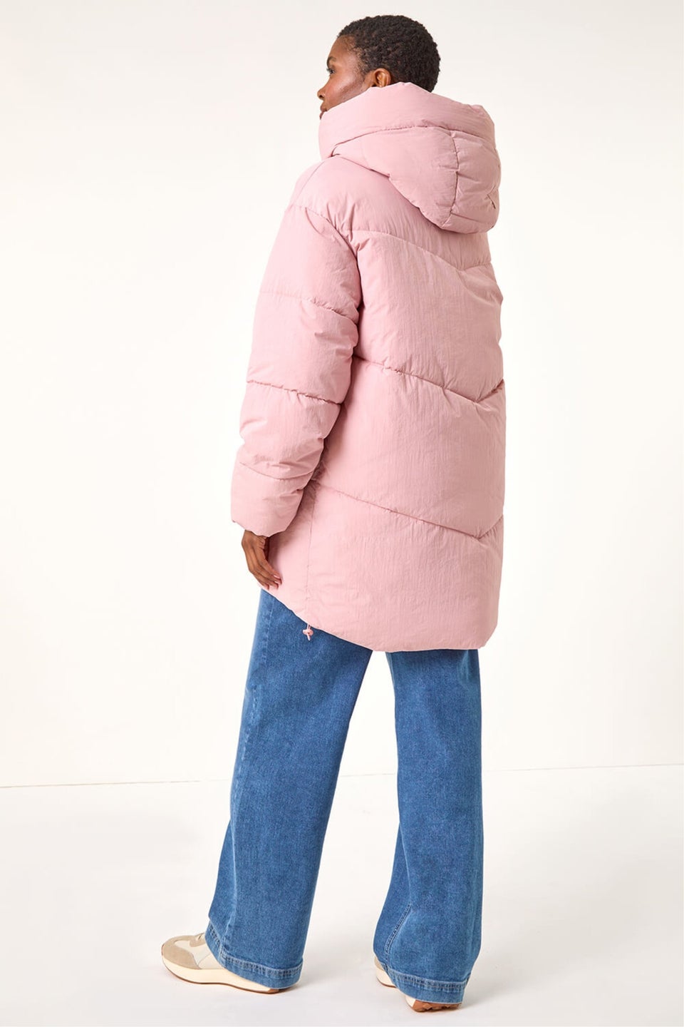 Roman Rose Oversized Padded Hooded Coat