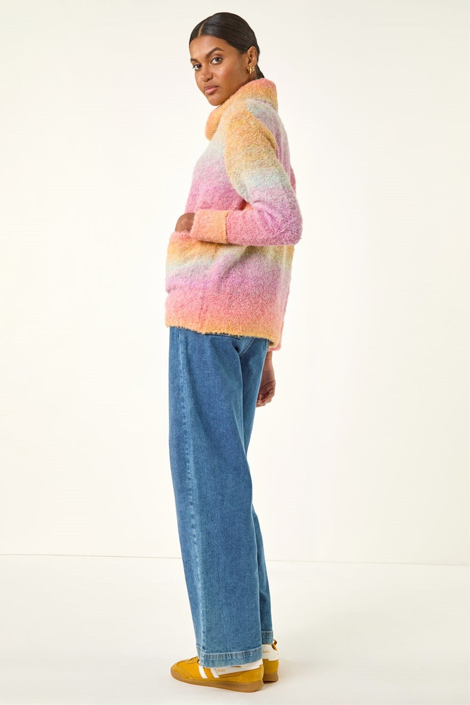 Roman Orange Ombre Stripe Knit Jumper