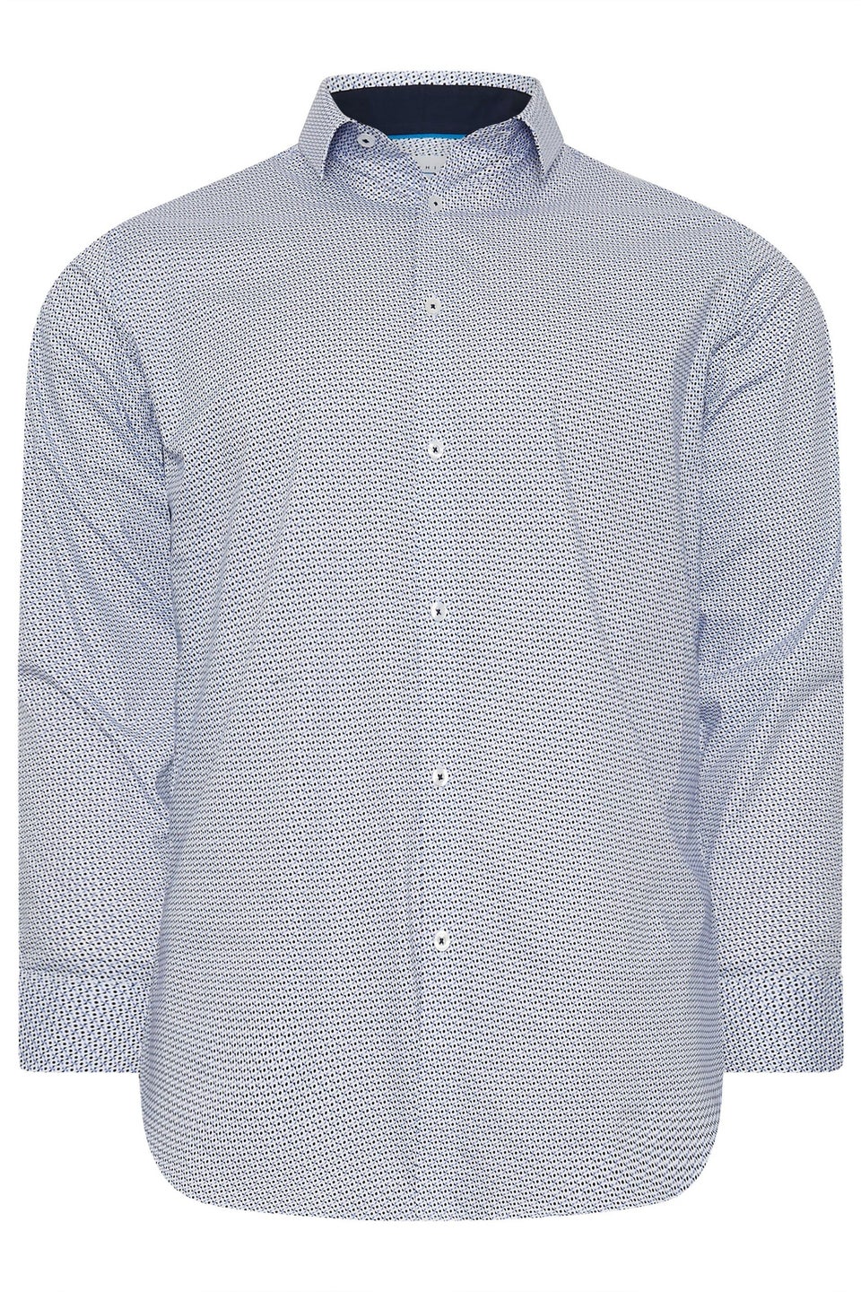 BadRhino Tailoring Blue Abstract Print Formal Shirt