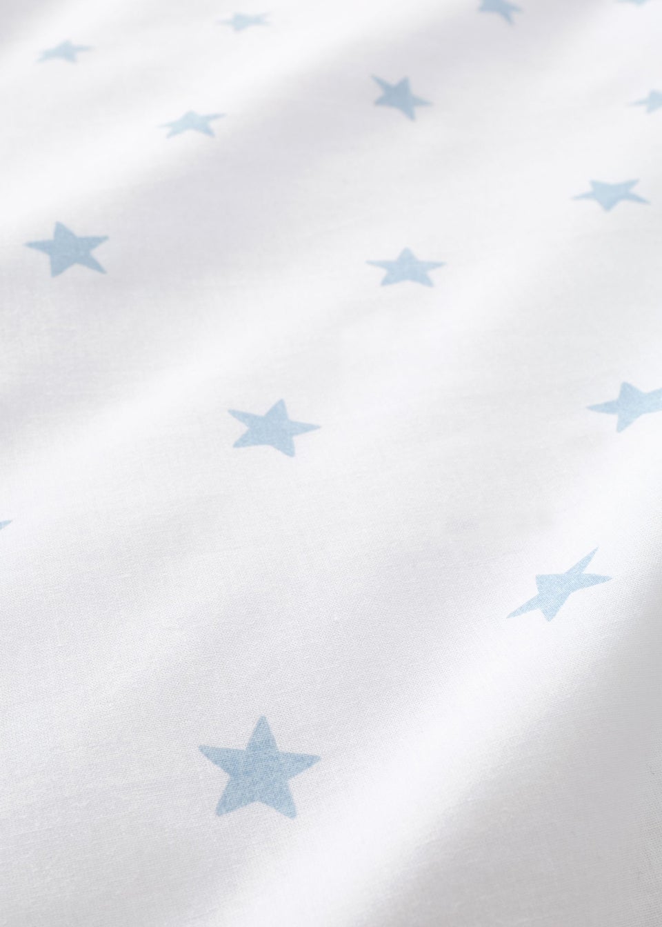 Bianca Fine Linens Mini Star & Stripes Cotton Fitted Sheet Blue