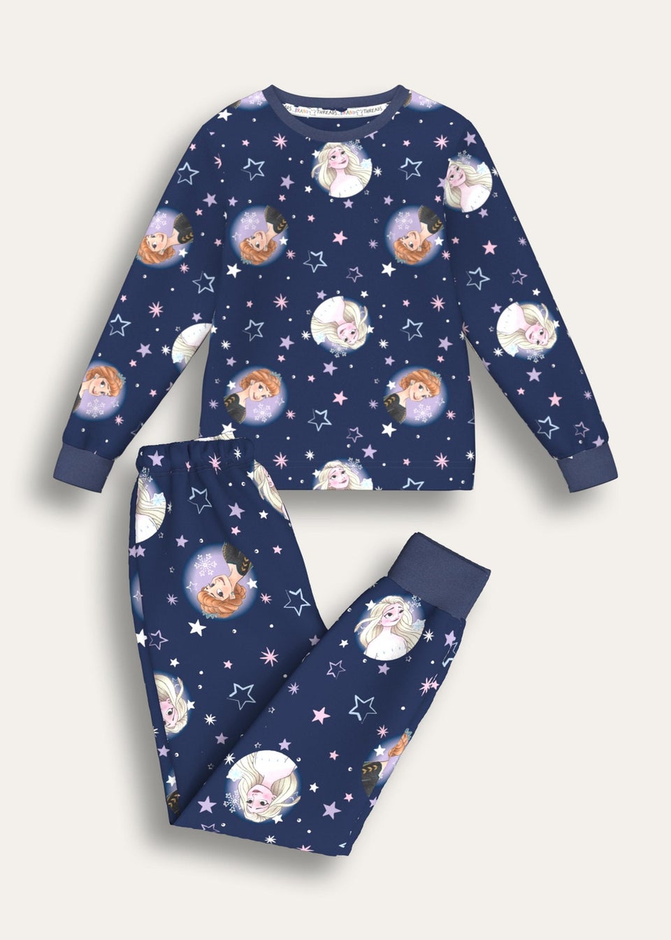 Frozen Blue Fleece Pyjama Set (Ages 2 Years-6 Years)