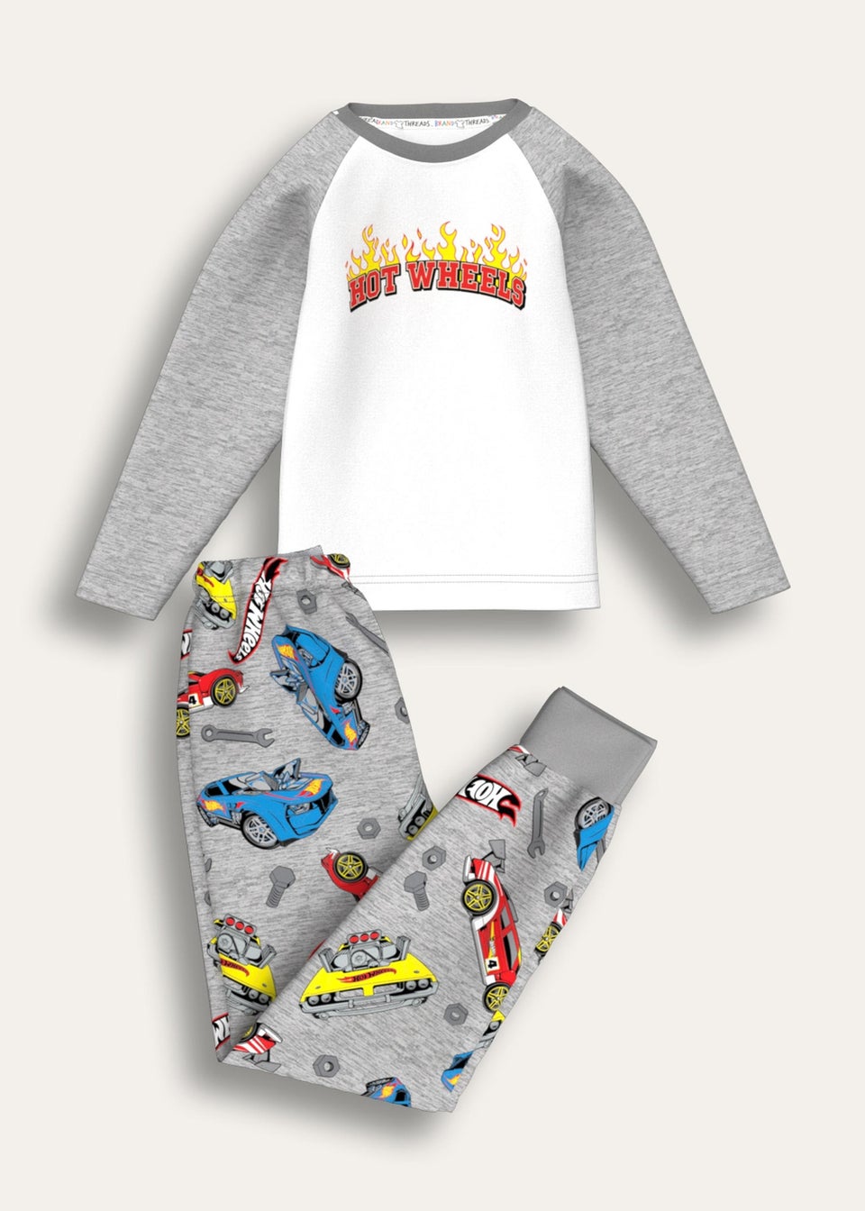 Hot Wheels Multi Pyjama Set (Ages 3-8 Years)