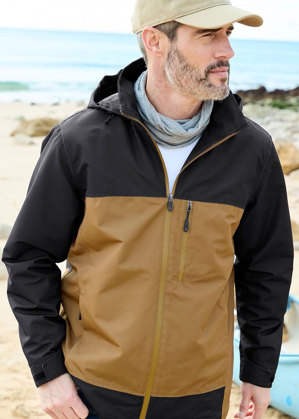 Cotton Traders Ochre Highland Waterproof Jacket