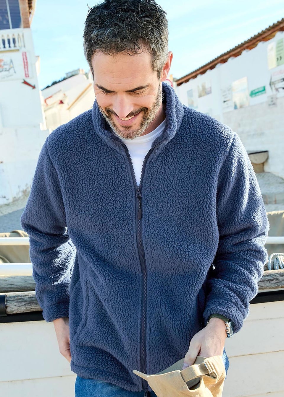 Cotton Traders Dark Sky Sherpa Fleece Jacket