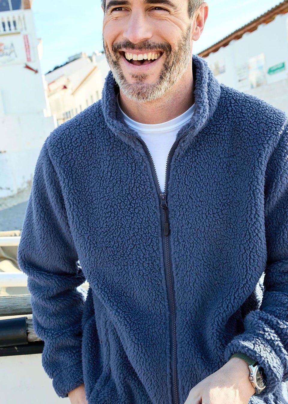 Cotton Traders Dark Sky Sherpa Fleece Jacket