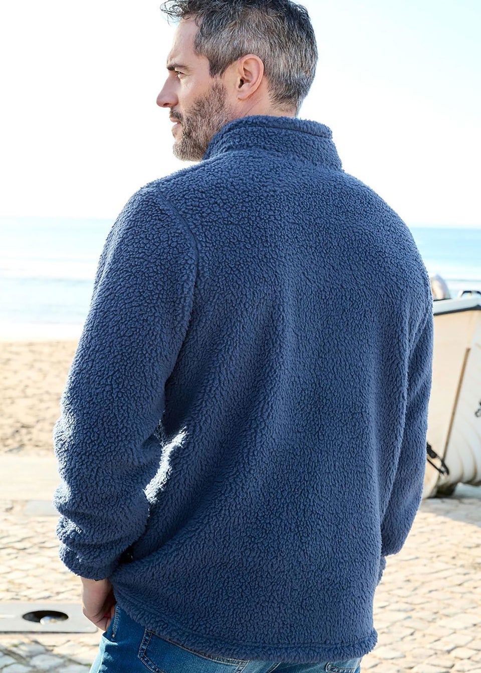 Cotton Traders Dark Sky Sherpa Fleece Jacket