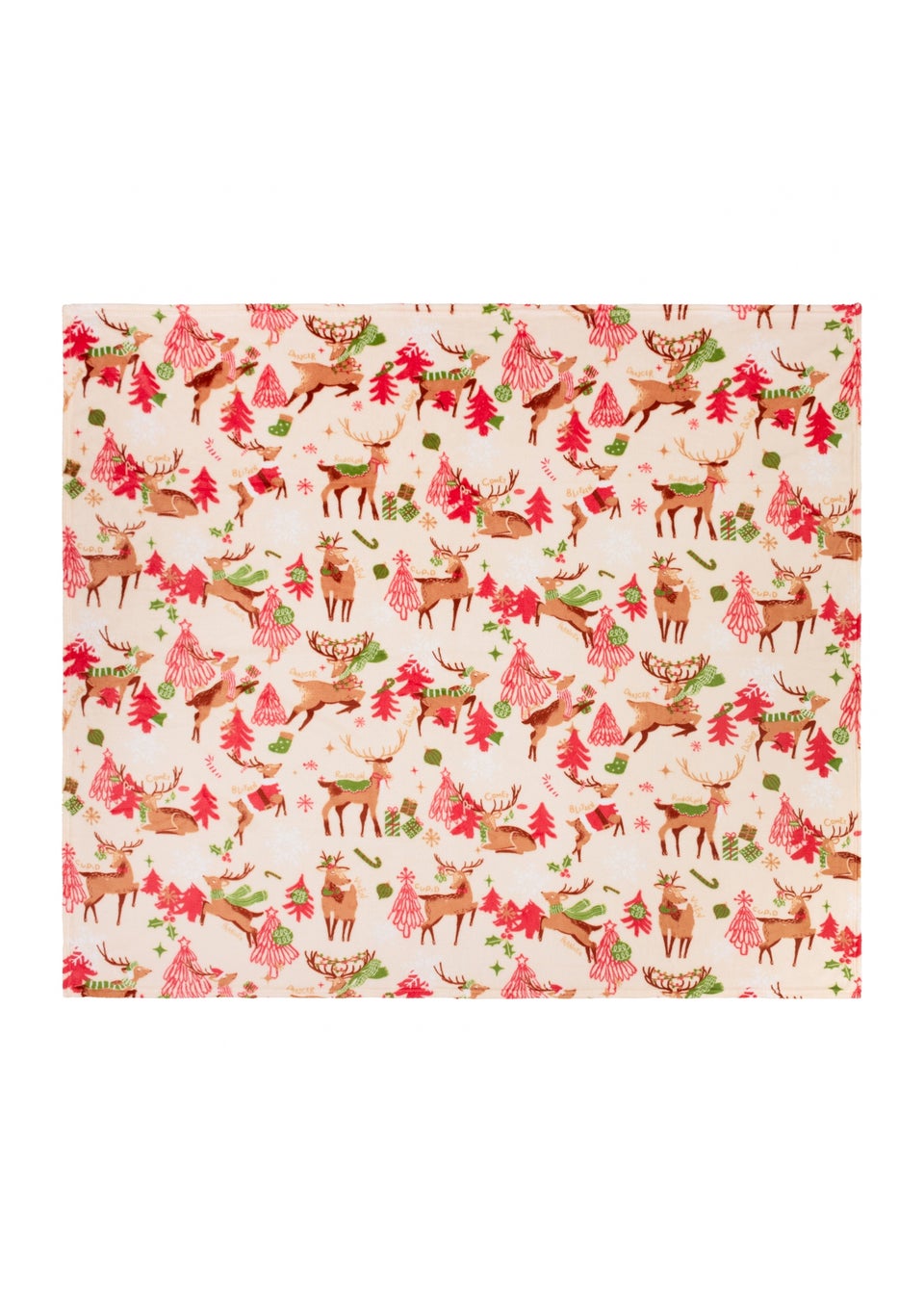 Duvet Day Sleigh Team Printed Fleece Multi Throw