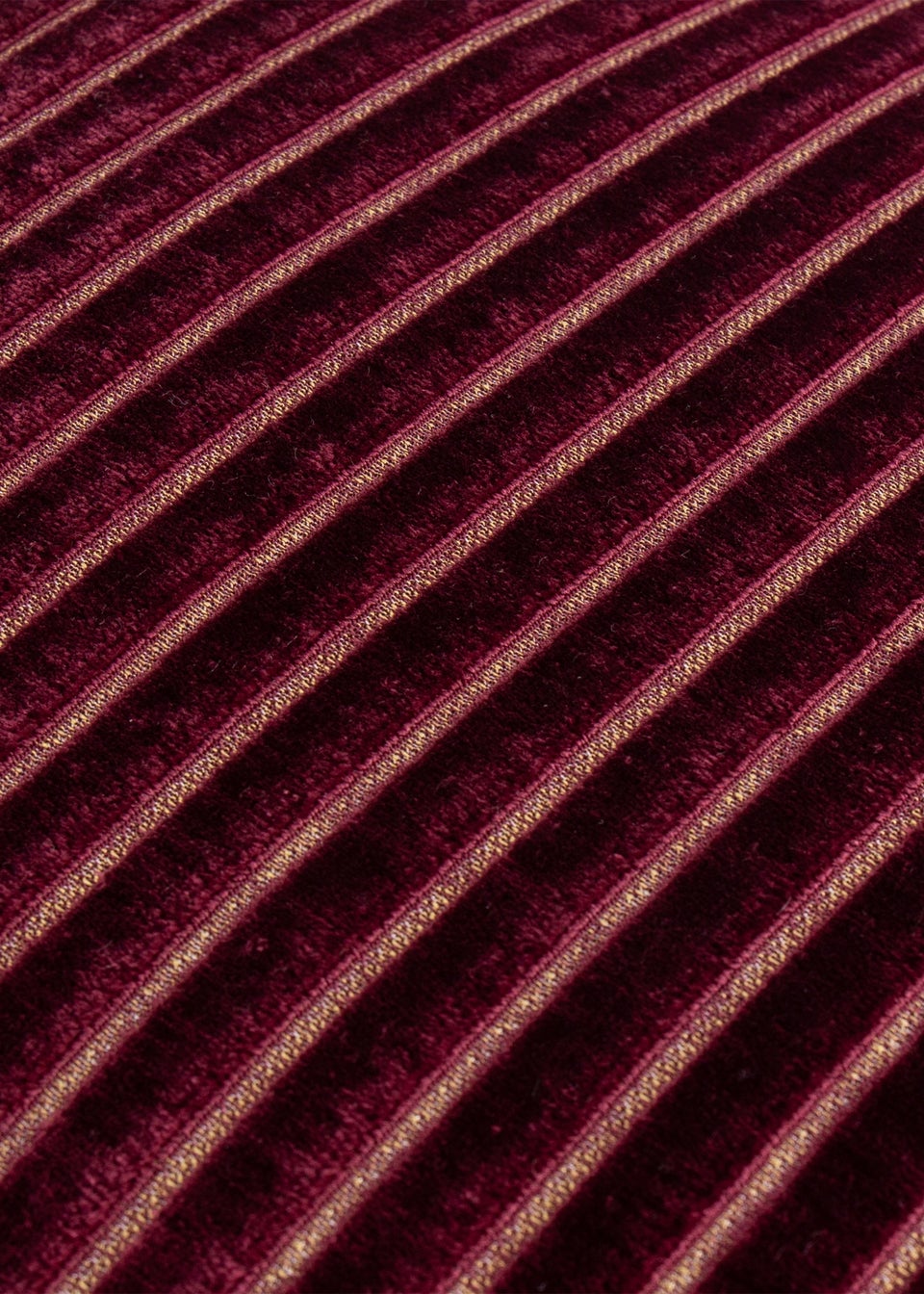 Paoletti Savoy Stripe Velvet Burgundy Cushion