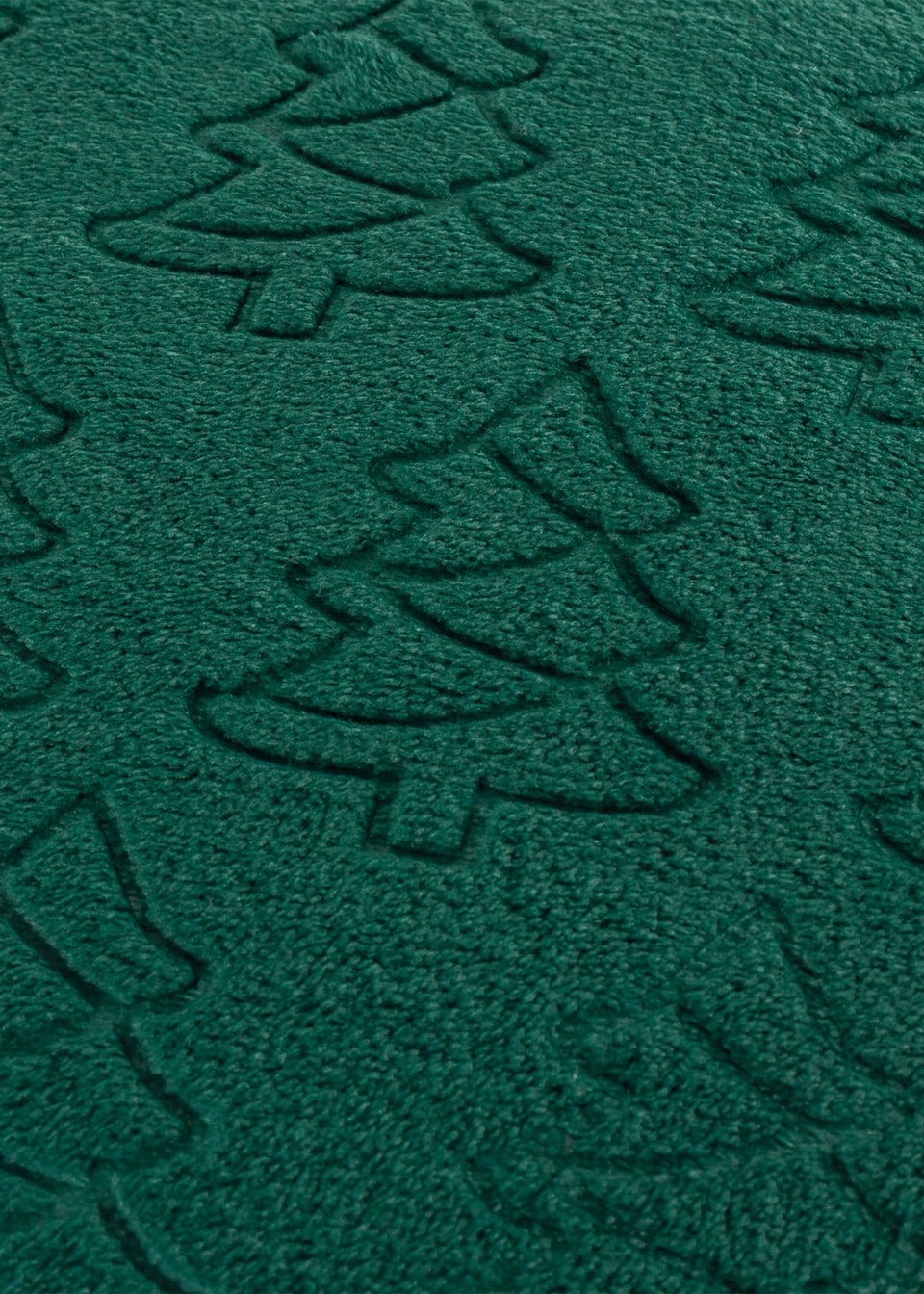 Furn Festive Trees Embossed Emerald Cushion