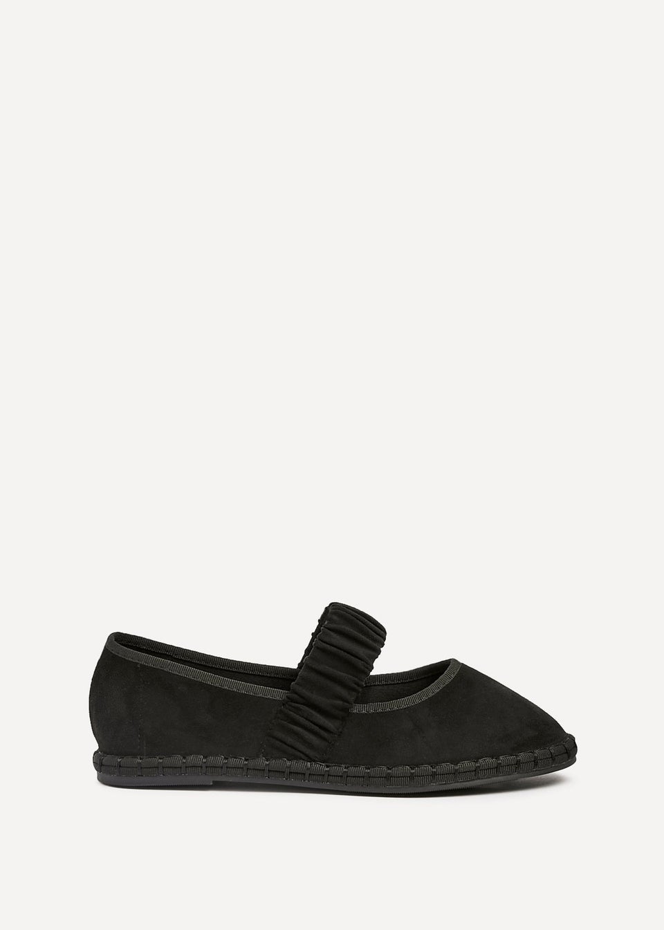 Linzi Lorella Black Faux Suede Mary Jane