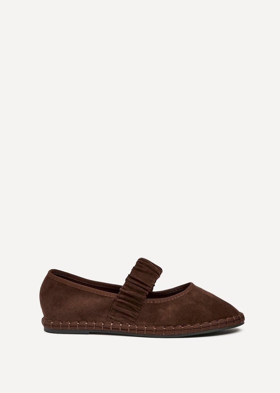 Linzi Lorella Brown Faux Suede Mary Jane