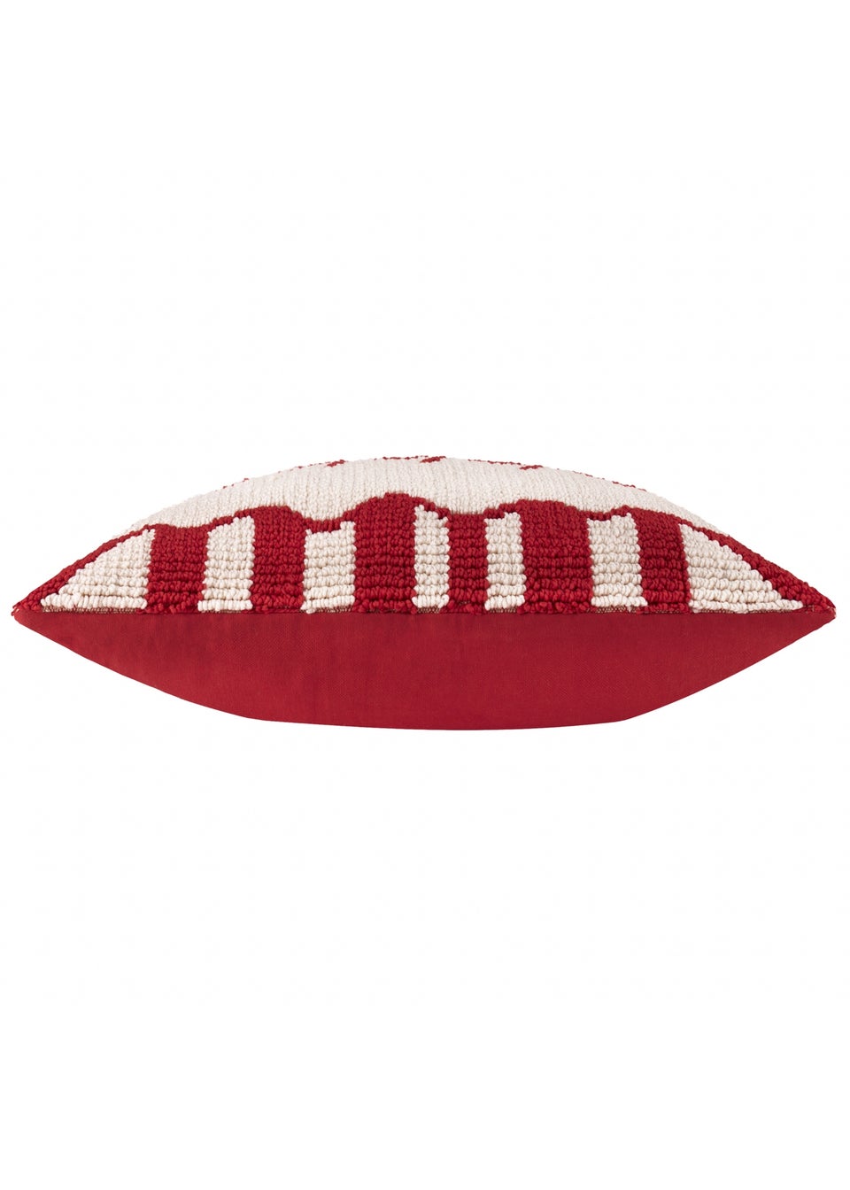 Furn Candy Fa La La Tufted Red/White Cushion