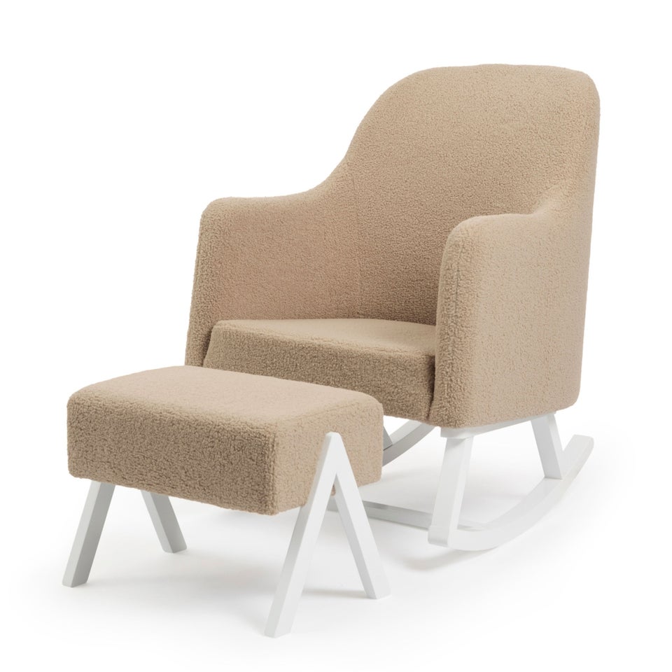 Ickle Bubba Chocolate Brown Roxby Nursery Chair and Stool