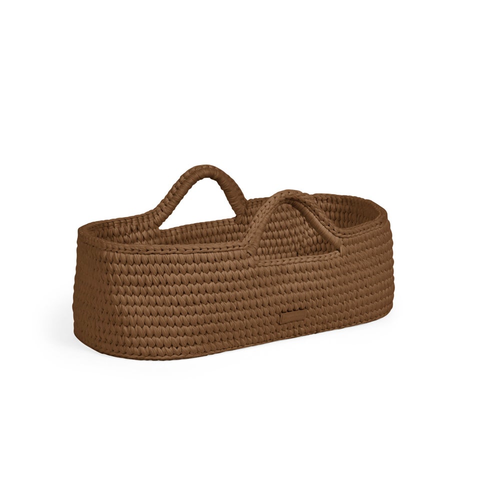 Ickle Bubba Chocolate Brown Nova Moses Basket & Stand
