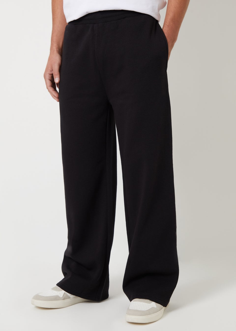 Threadbare Black Wide Leg Joggers