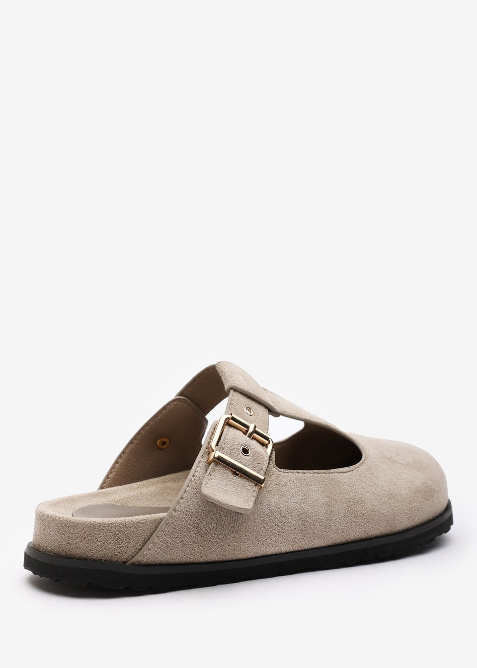 Where's That From Lottie Khaki Clog Flatform Slider Sandals