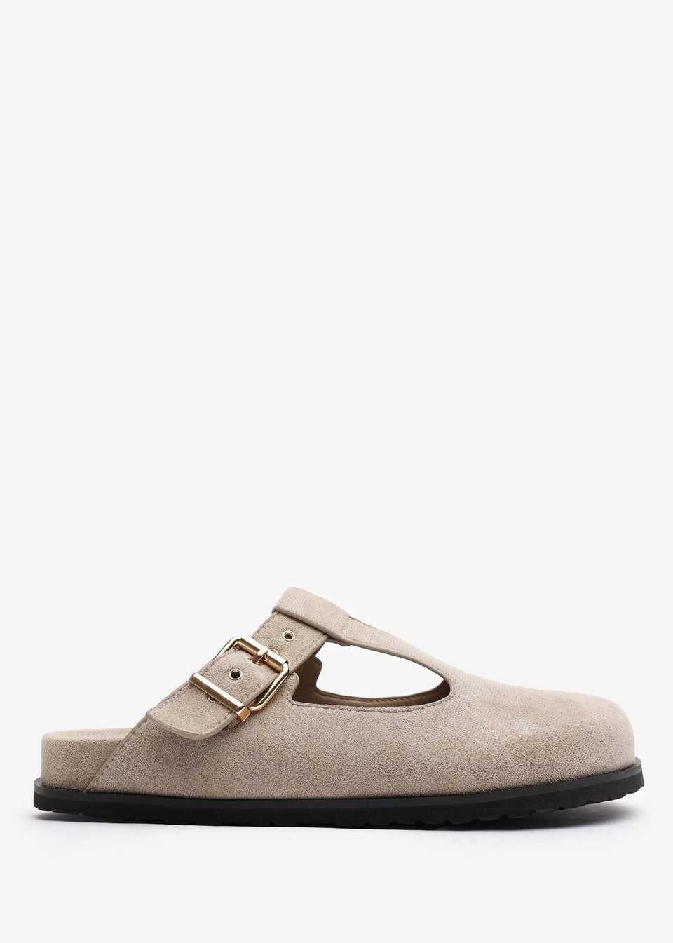 Where's That From Lottie Khaki Clog Flatform Slider Sandals