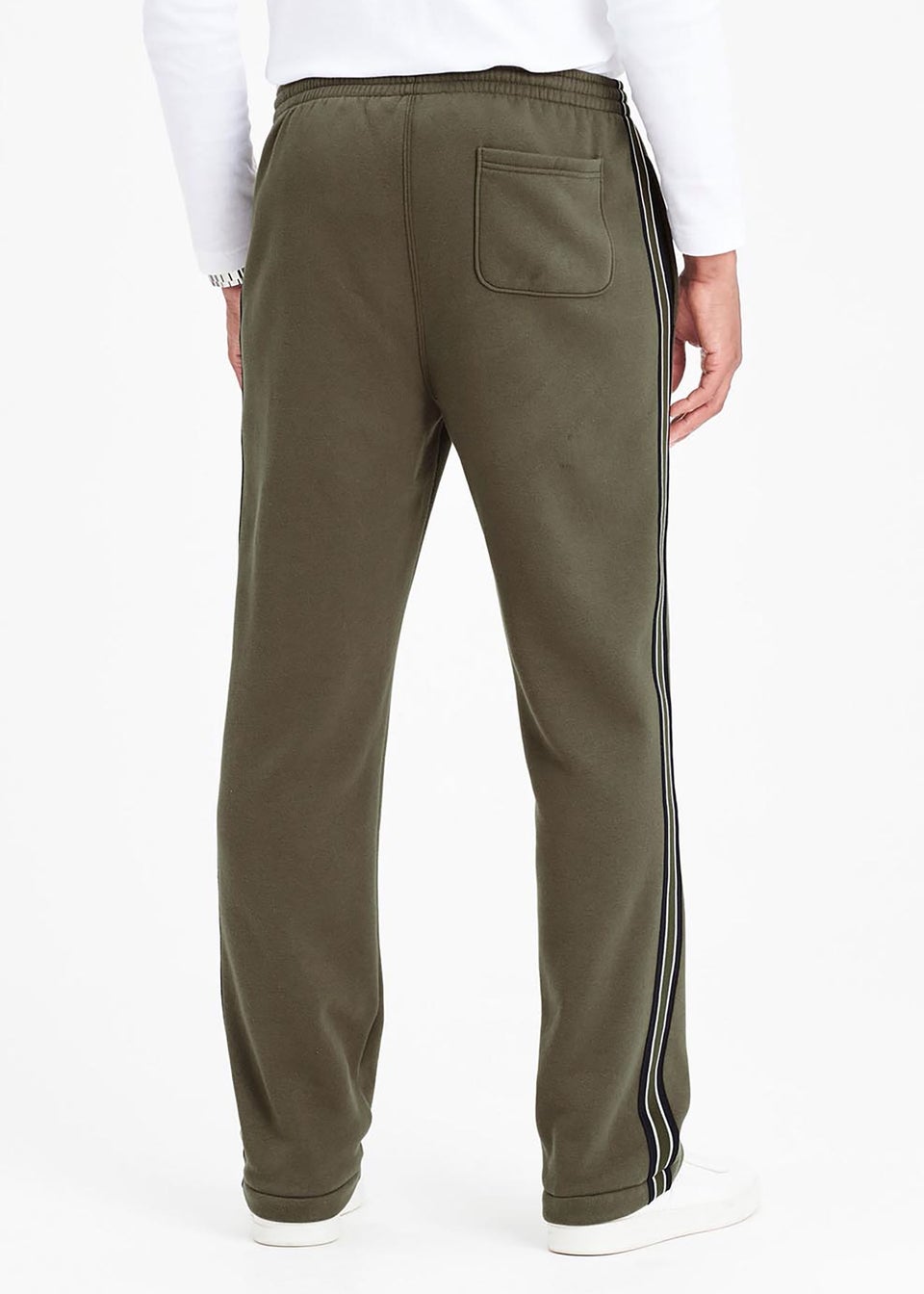 Cotton Traders Soft Khaki Side Detail Jog Pants