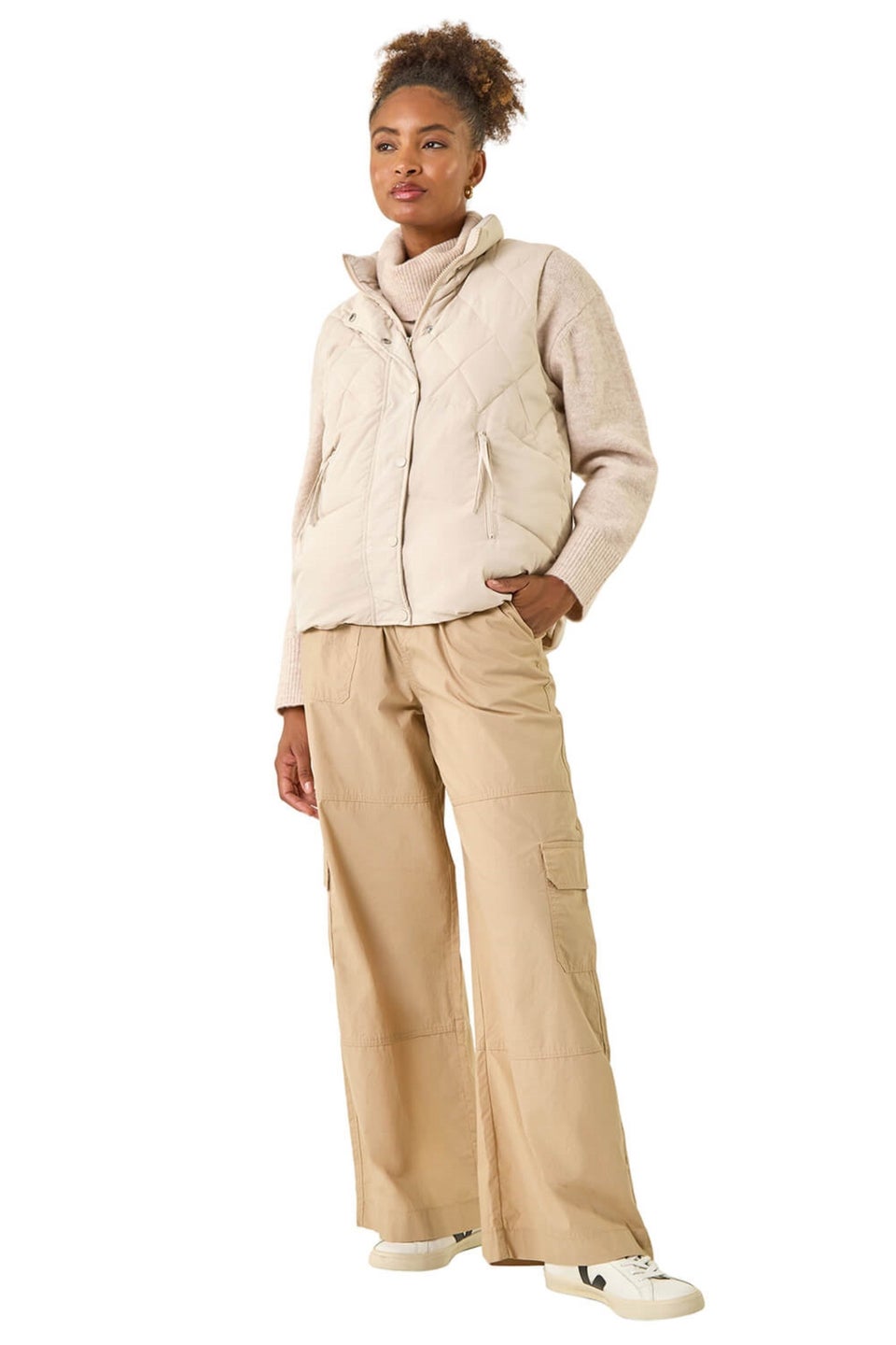 Roman Stone Diamond Padded Gilet