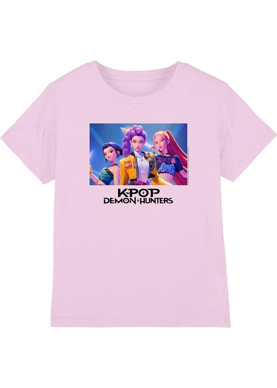 K-Pop Demon Hunters Kids Pink Huntr/X T-Shirt (3-13yrs)