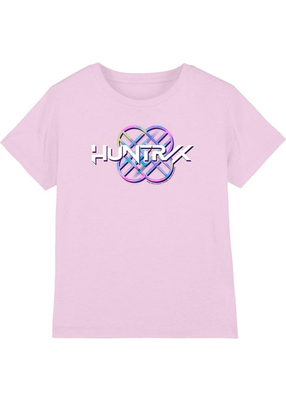 K-Pop Demon Hunters Kids Pink Pastel Logo T-Shirt (3-13yrs)