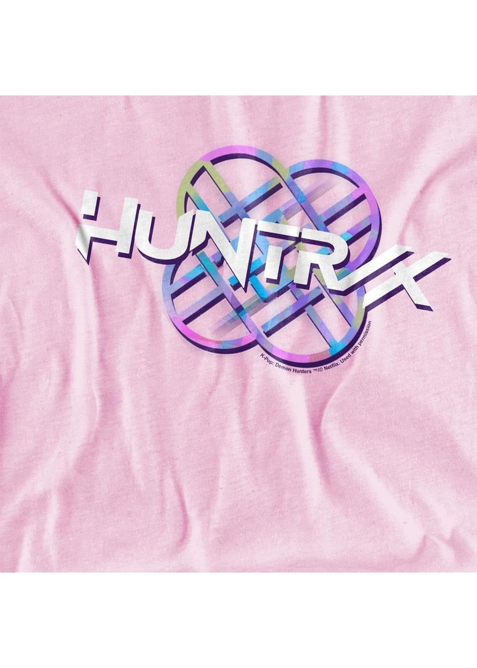 K-Pop Demon Hunters Kids Pink Pastel Logo T-Shirt (3-13yrs)