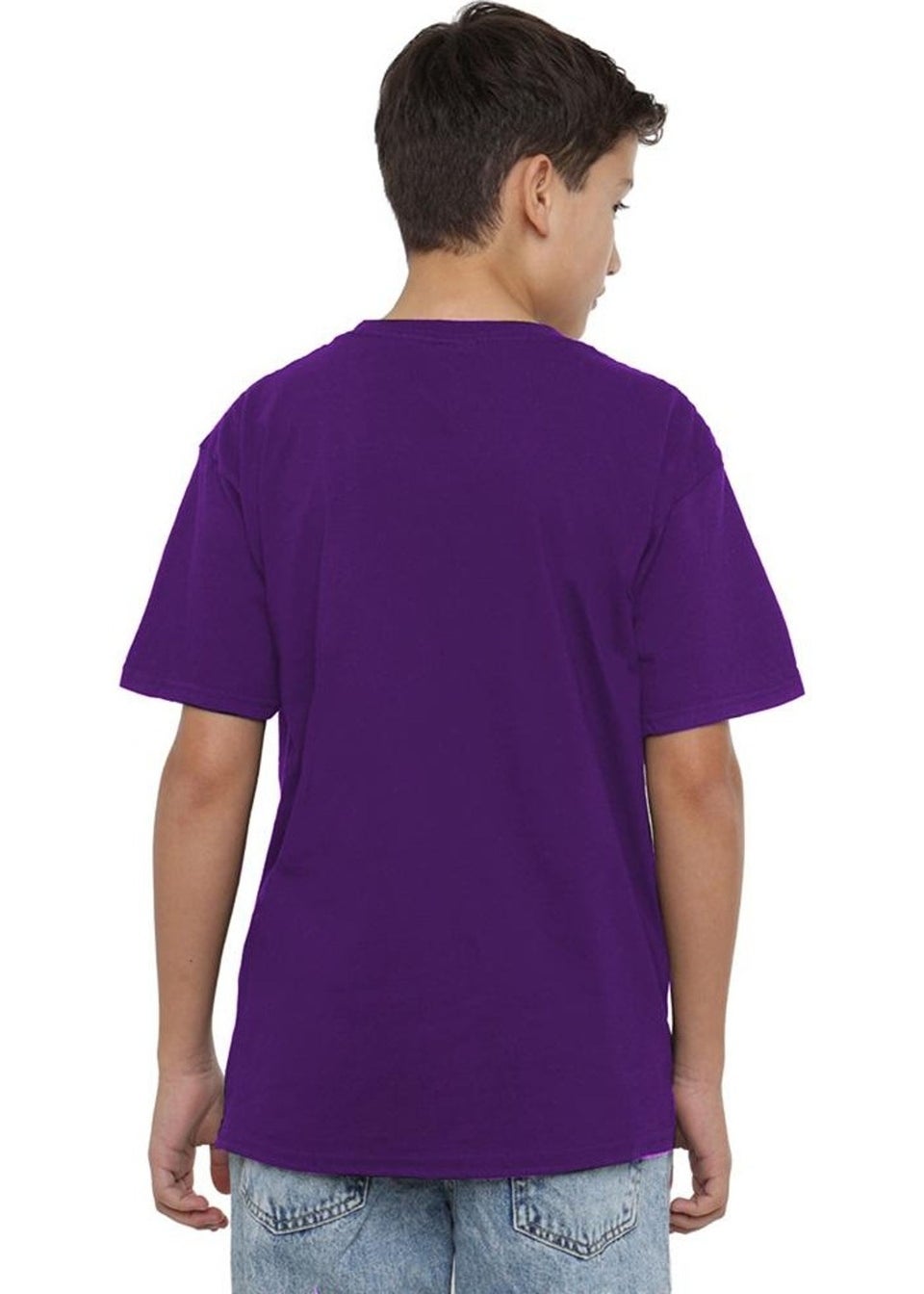 K-Pop Demon Hunters Kids Purple Huntr/X Anime T-Shirt (3-13yrs)