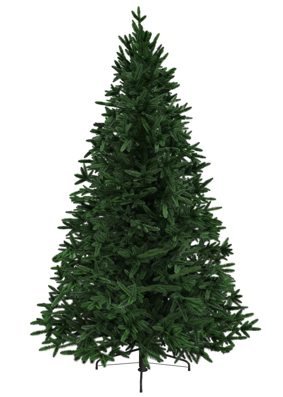Charles Bentley Green Luxury 7ft Faux Nordic Spruce Hinged Christmas Tree