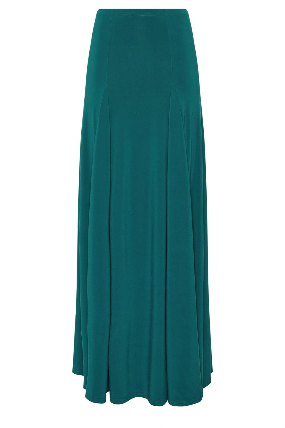 Long Tall Sally Teal Green Godet Maxi Skirt