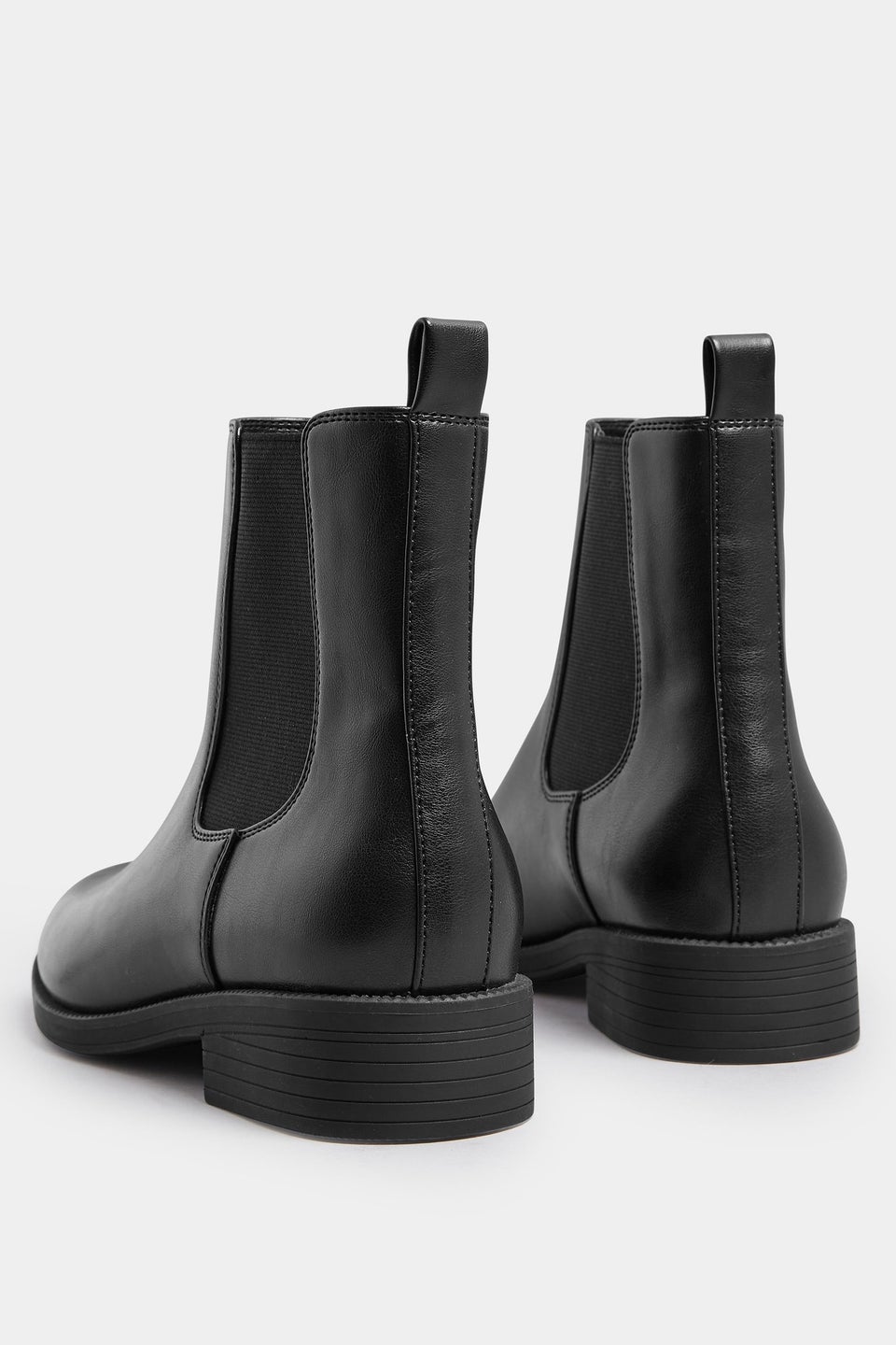 Yours Black Faux Leather Chelsea Ankle Boots In Wide E Fit & Extra Wide EEE Fit