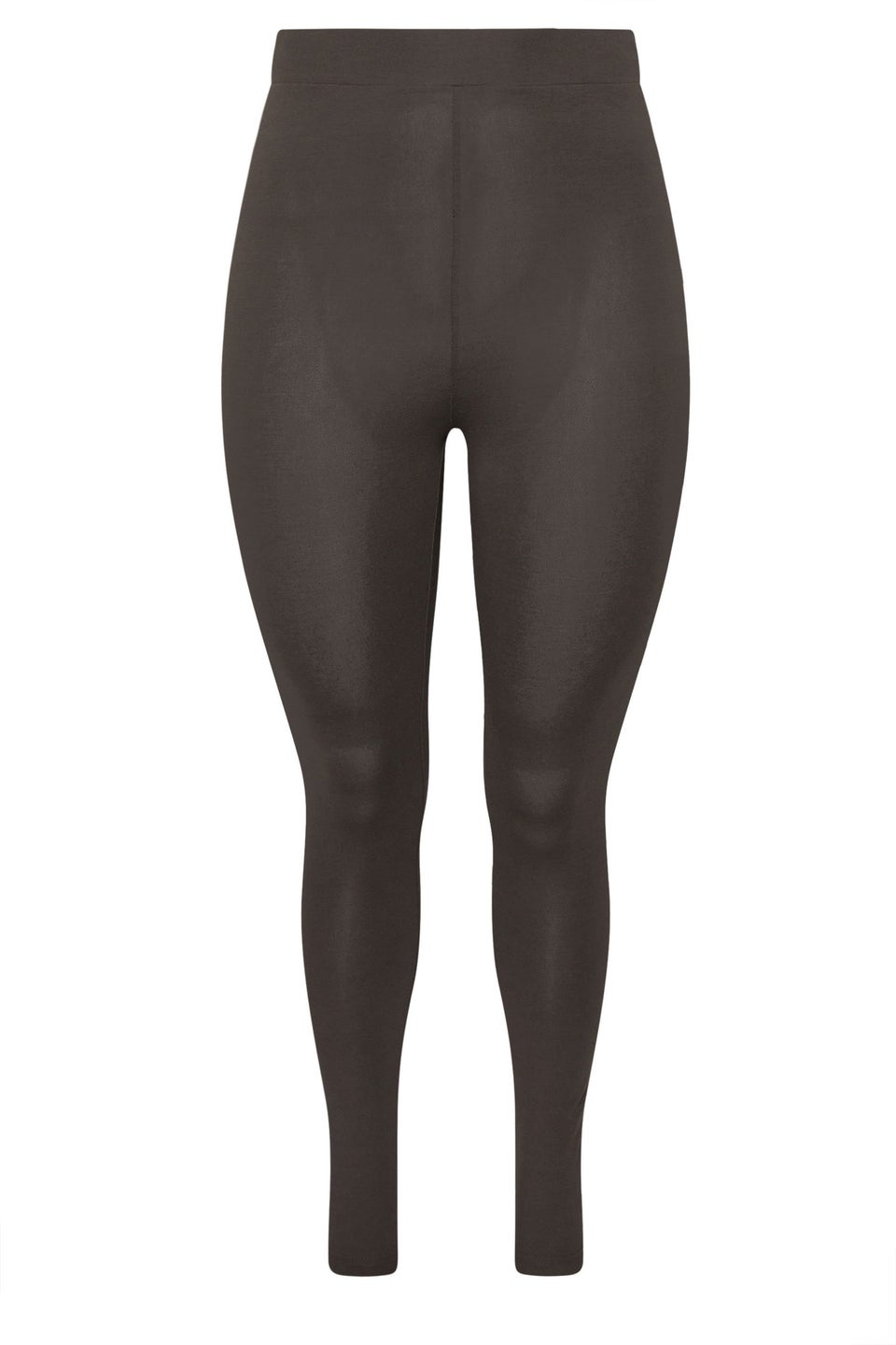 Yours Curve Brown High Waisted Leggings