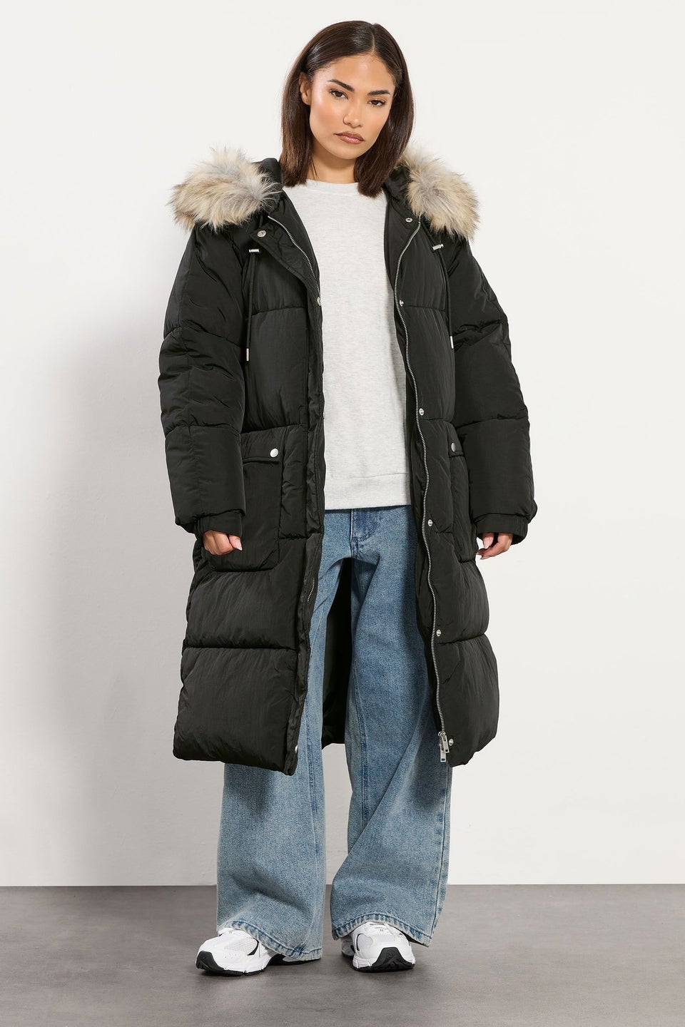 PixieGirl Petite Black Padded Puffer Coat