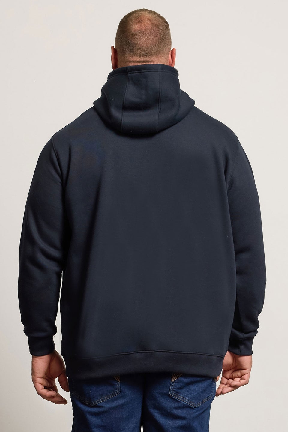 BadRhino Navy Blue Cut & Sew Hoodie